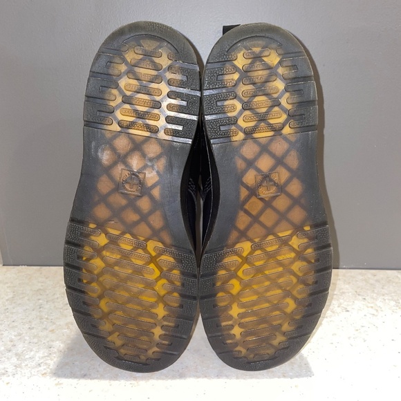 Dr. Martens Combat Boots Zavala Lace Up Leather Black Unisex / Size: M7, W8 - Picture 9 of 15
